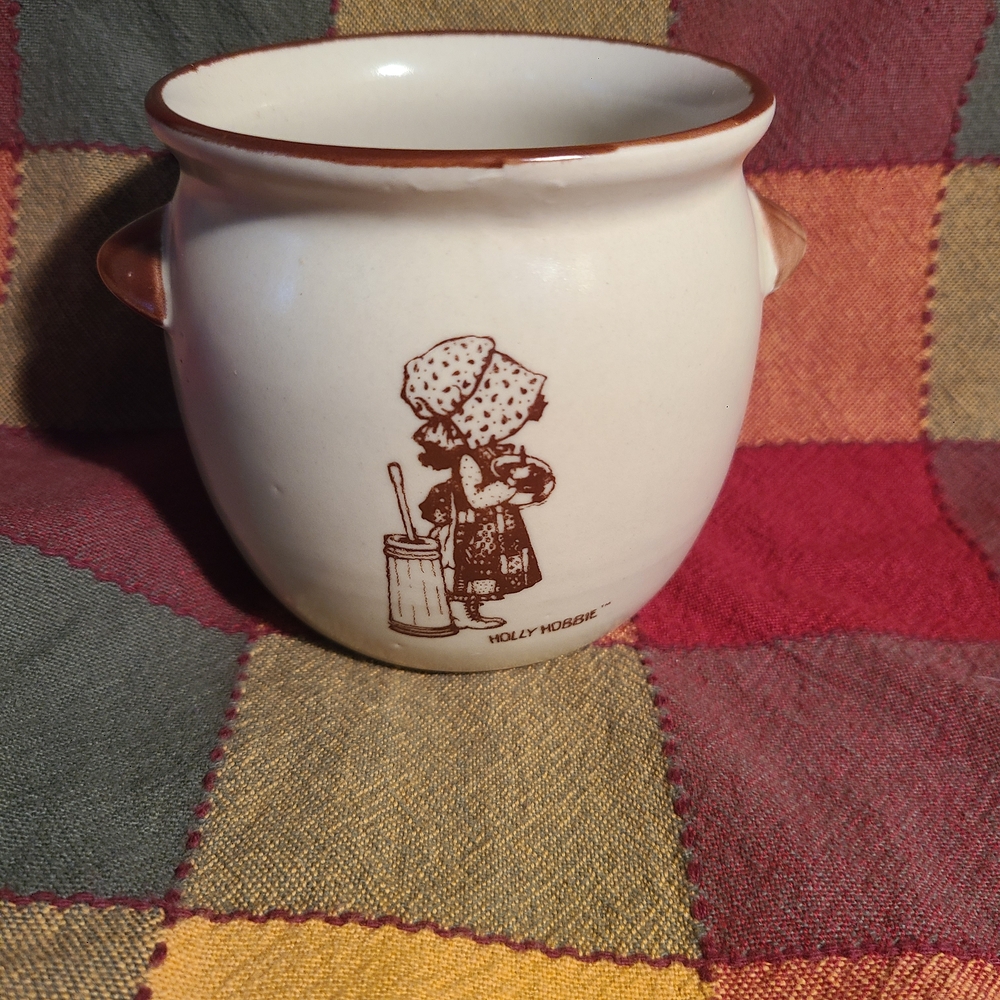 Holly Hobbie Ceramic Oven Proof Small Pot Vintage NWT